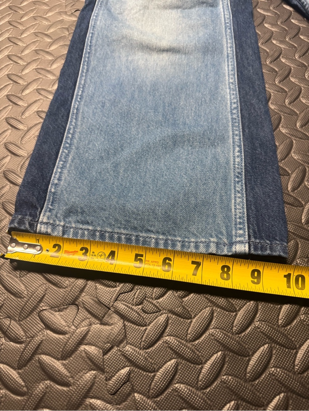 Gap Kids High Rise Wide Leg Jeans Girls Size 10 Two Tone Denim - Picture 10 of 13